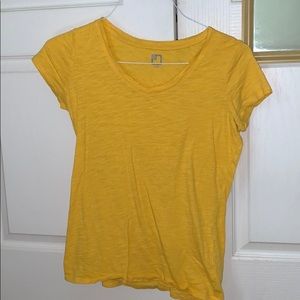 Plain yellow v neck